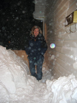 Sue in the Snow